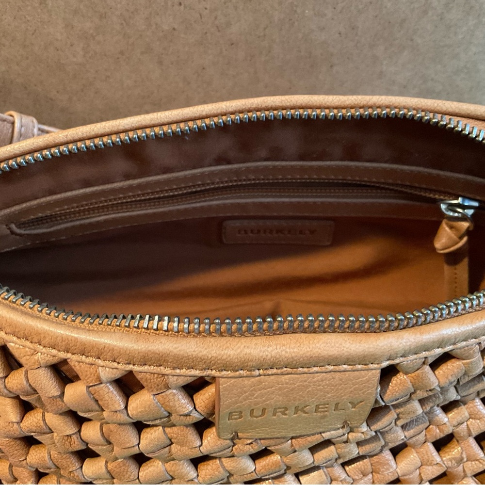 Burkely Leather Cognac Crossbody Bag - EUC - Picture 2 of 6